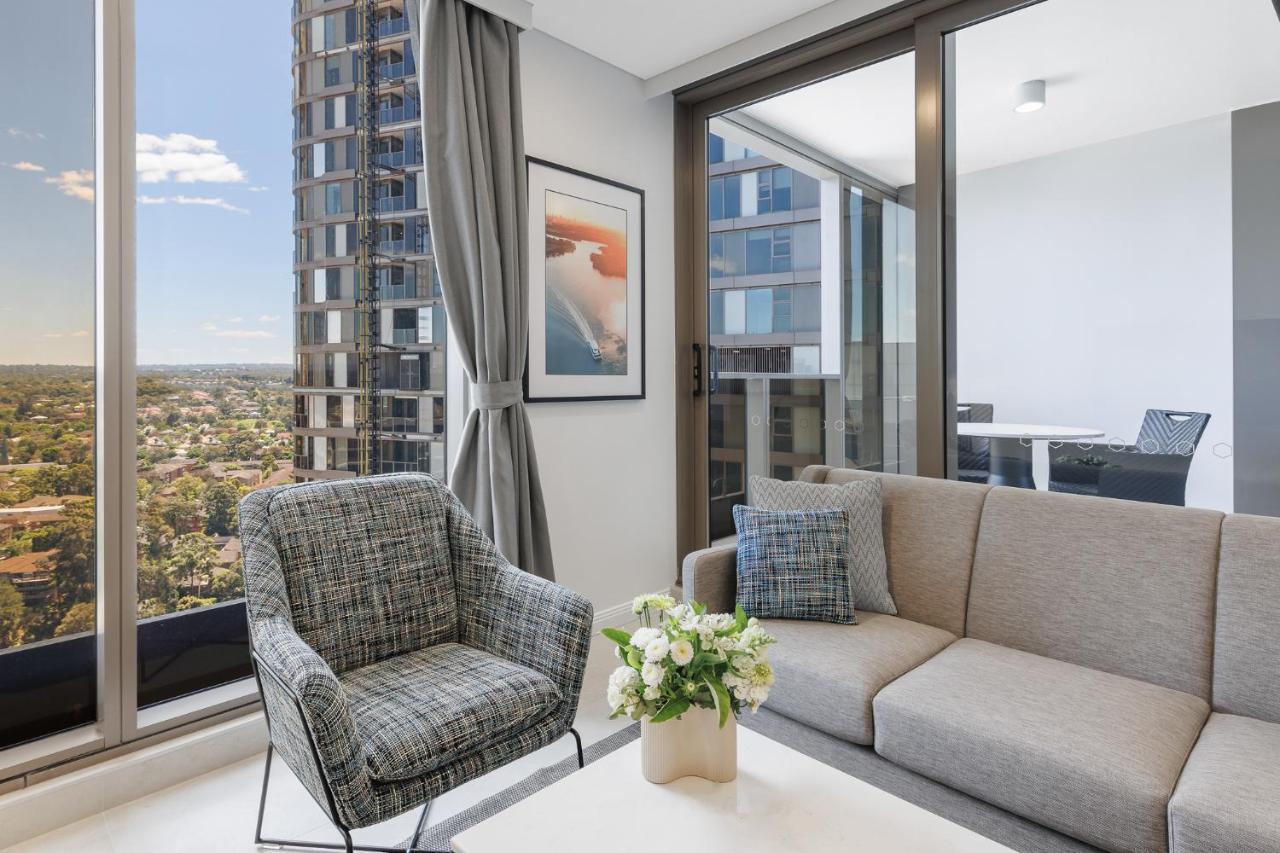 Meriton Suites George Street, Parramatta Sídney Exterior foto