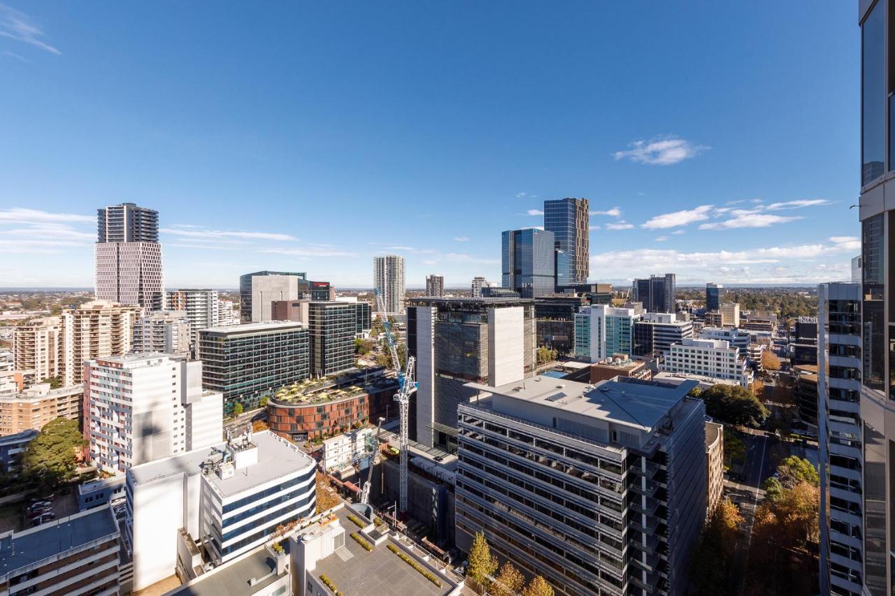 Meriton Suites George Street, Parramatta Sídney Exterior foto