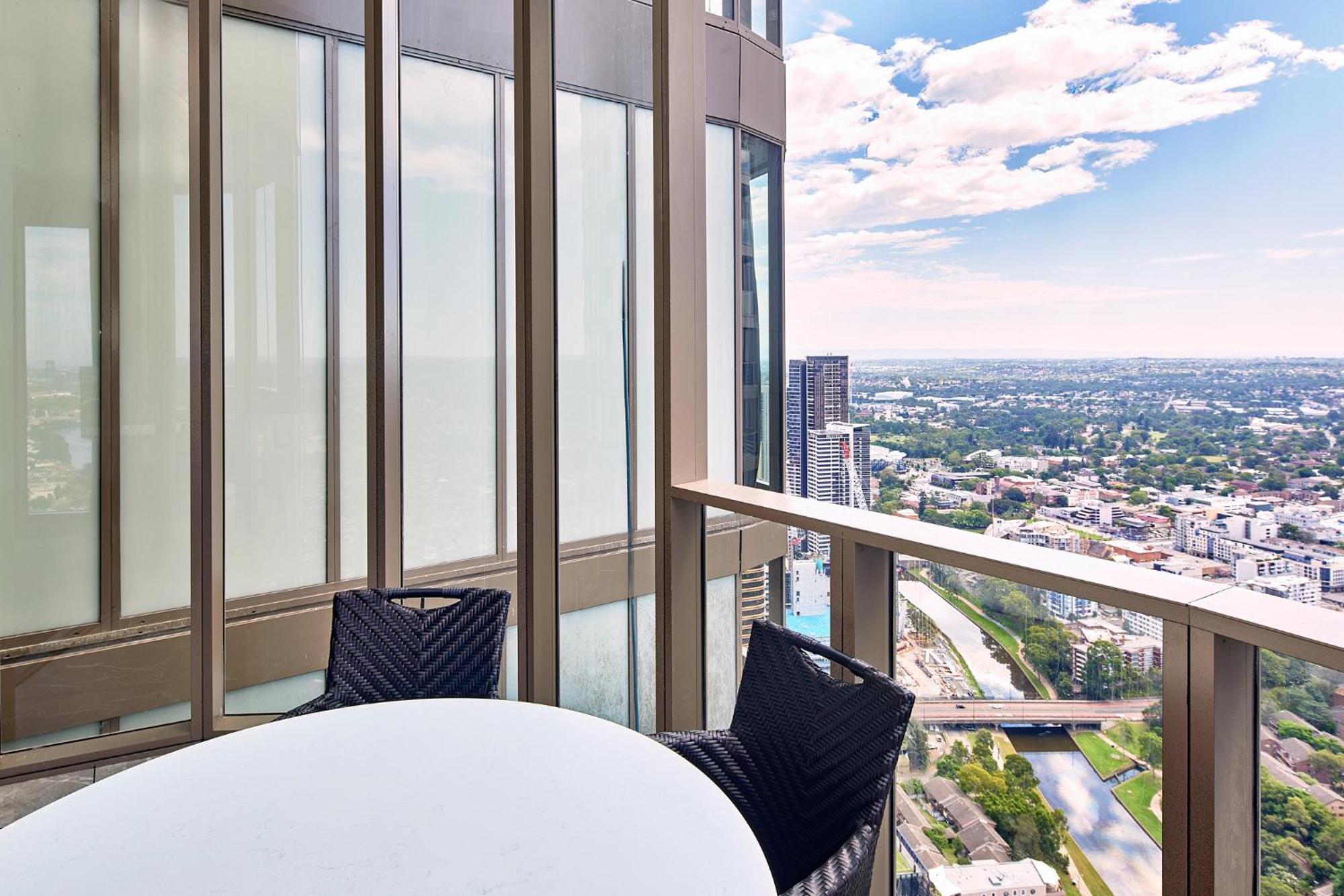Meriton Suites George Street, Parramatta Sídney Exterior foto