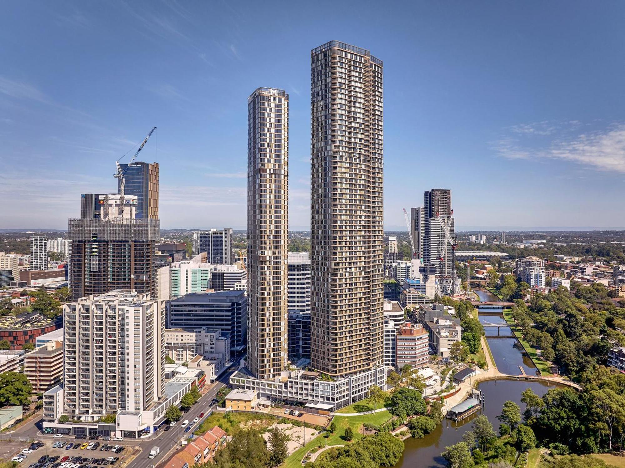 Meriton Suites George Street, Parramatta Sídney Exterior foto