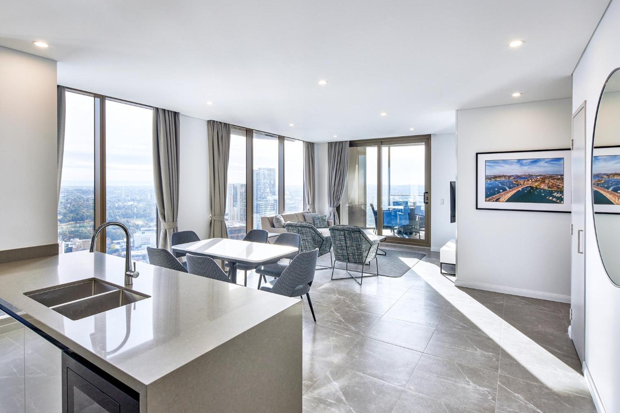 Meriton Suites George Street, Parramatta Sídney Exterior foto